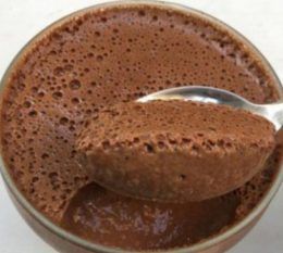 mousse de chocolate