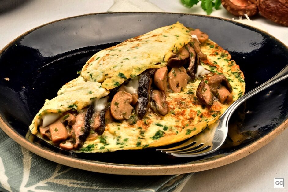 Omelete de Cogumelos