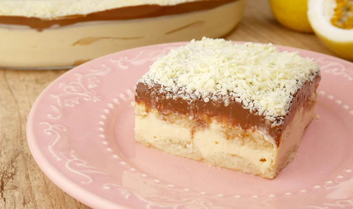 Pavê de Maracujá com Chocolate Branco