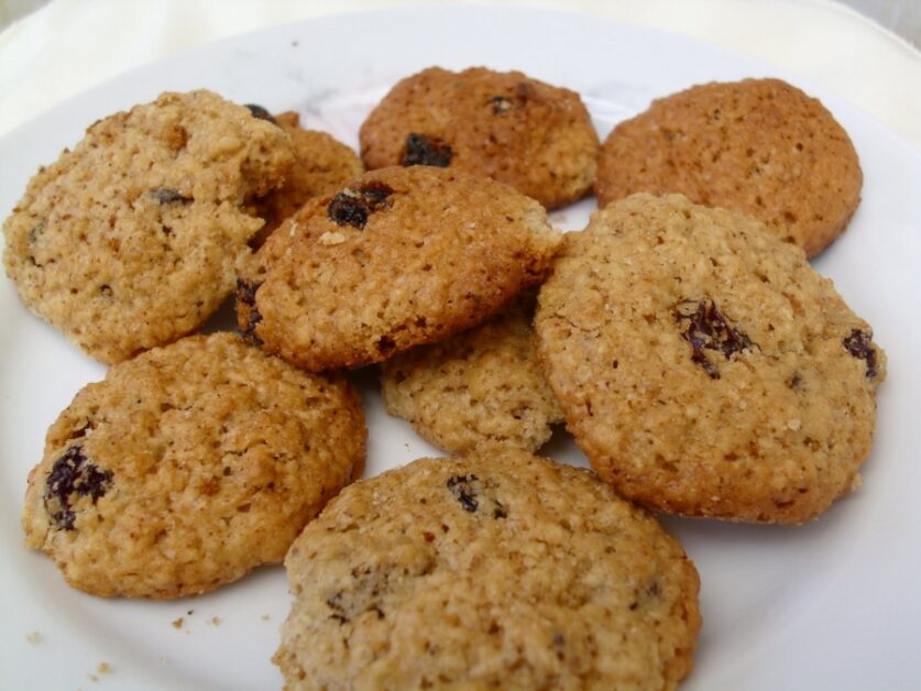 Biscoitinhos de Aveia com Passas