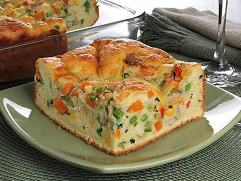 Como Fazer Torta de Atum com Legumes Assados