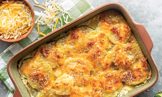 Batatas Gratinadas com Queijo