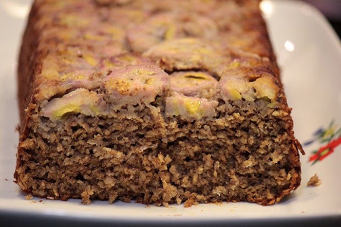 Bolo de Banana com Farinha de Aveia