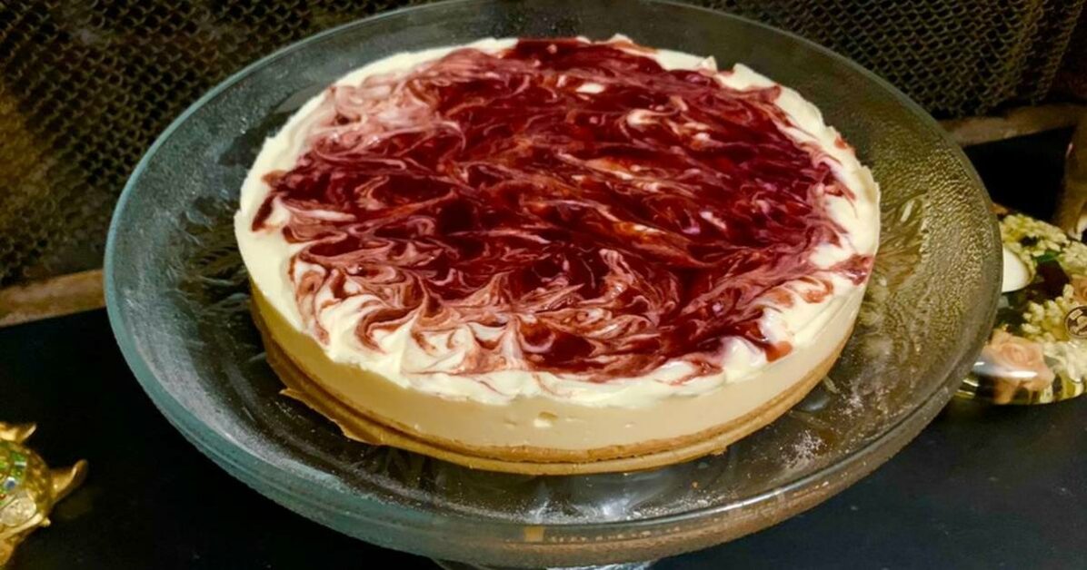 Cheesecake de Framboesa Sem Glúten e Sem Lactose