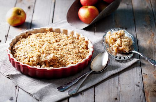 Crumble de Maçã e Canela