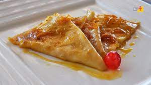 Crepes Suzette com Licor de Cereja