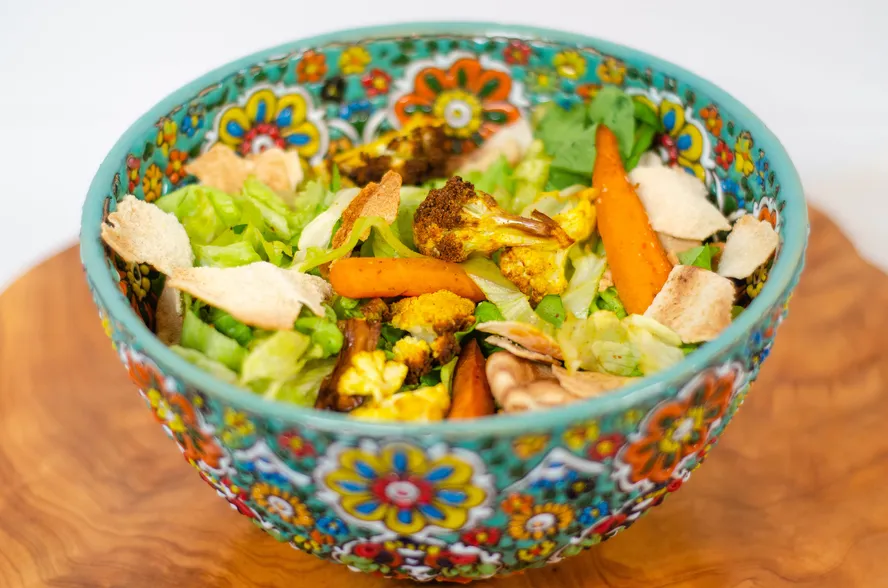 Salada de Couve-Flor com Molho de Tahine