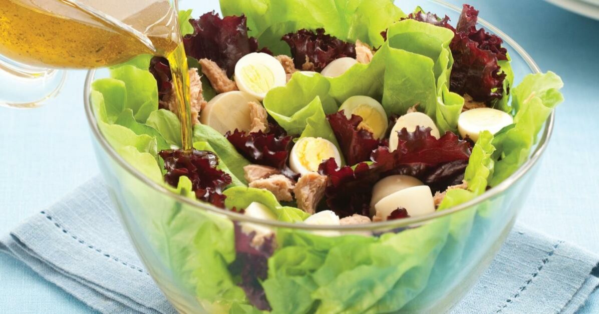 Salada de Folhas com Atum 