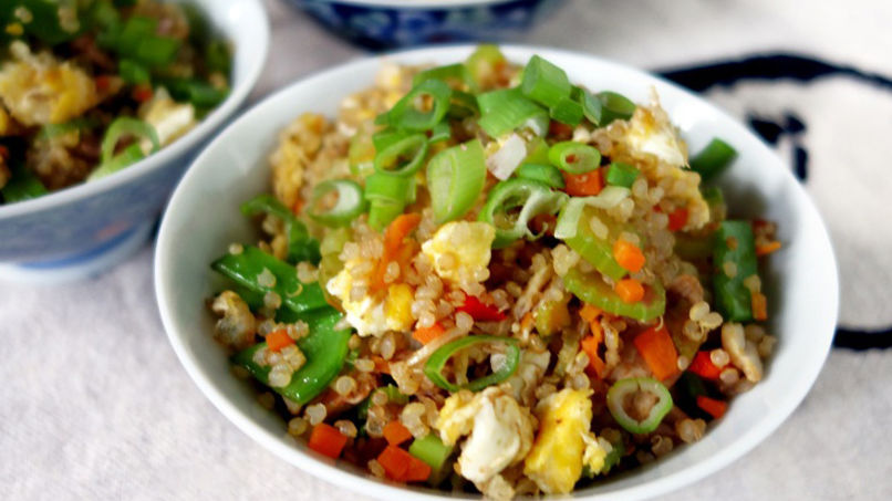 Chaufa de Quinoa com Vegetais