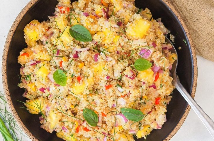 Chaufa de Quinoa com Vegetais