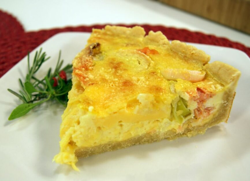 Quiche de Salmão Defumado