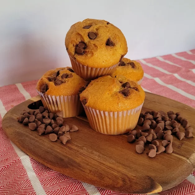Muffin de Baunilha com Chocolate