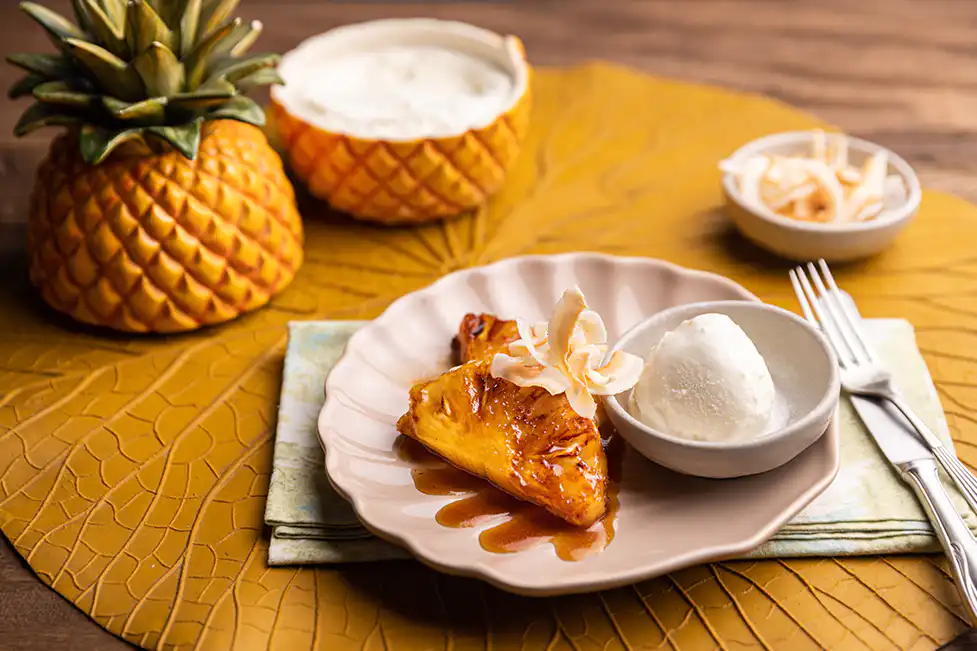 Como Fazer Abacaxi Assado com Sorbet de Coco: Uma Explosão de Sabor Tropical