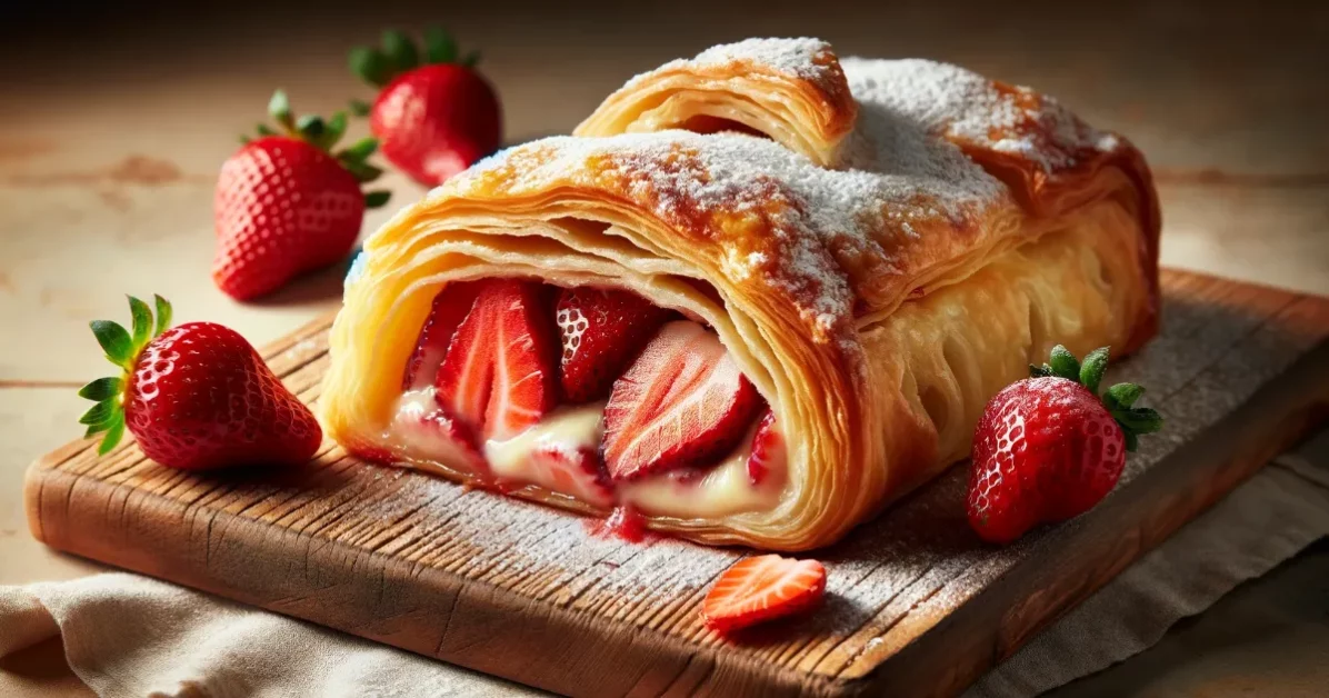  Strudel de Morango: 