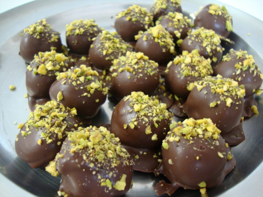 trufas de pistache