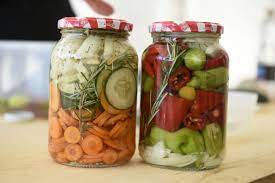 conserva de legumes em vinagre
