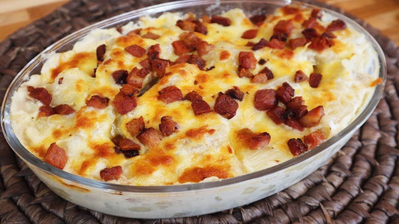 Como Fazer Mandioca Gratinada com Bacon: Fácil, Rápida e Perfeita para o Almoço em Família!