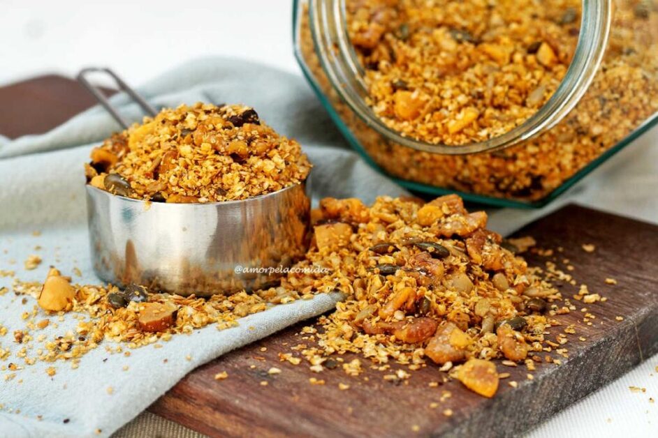 Como fazer Granola Salgada Caseira Fit: Saborosa, crocante e cheia de nutrientes!