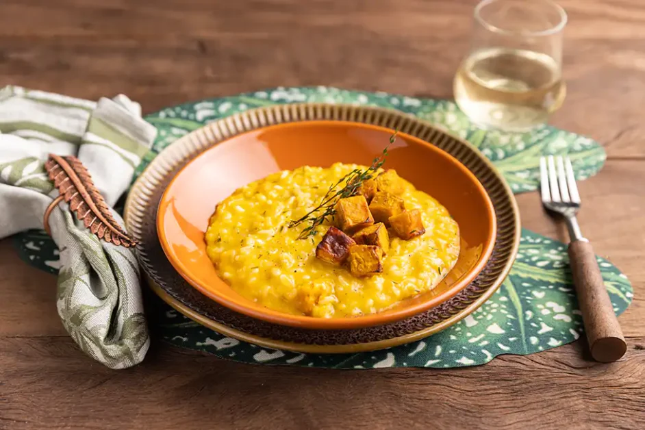 Como fazer Risoto de Abóbora Cabotiá: Uma explosão de sabor e cremosidade em cada garfada!

