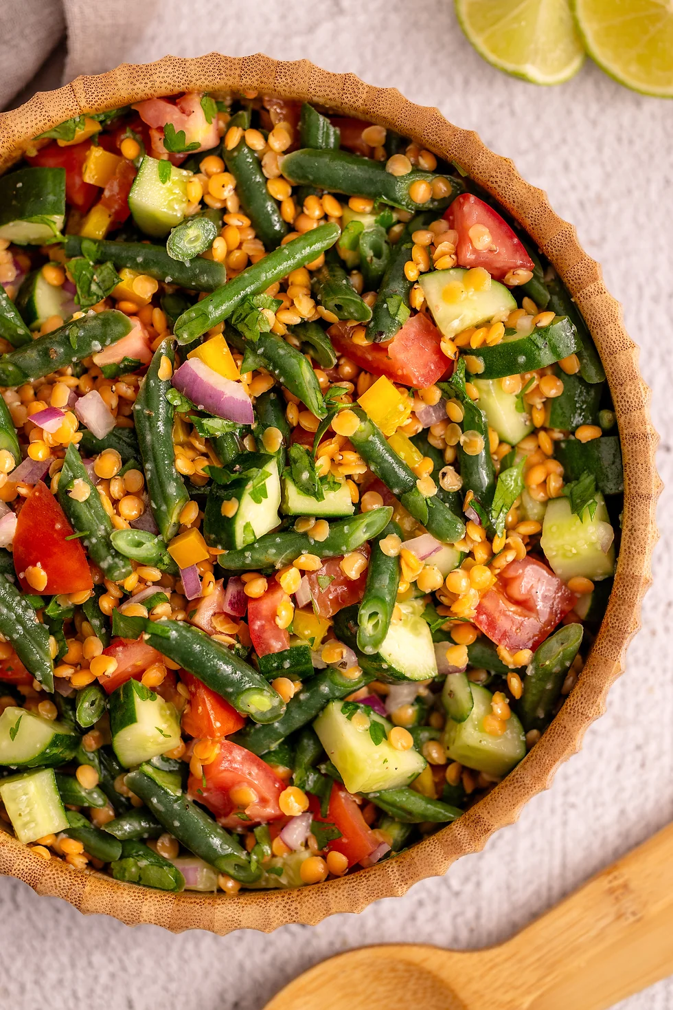 Como fazer Salada de Lentilha e Vagem com Vinagrete Dijon: A combinação perfeita de sabores e texturas!