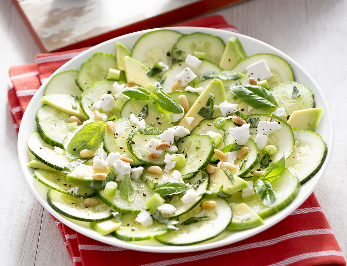 Como fazer Carpaccio de Abobrinha com Queijo de Cabra: Leve, refrescante e perfeito.